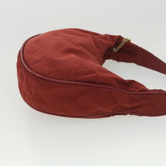 CELINE Shoulder Bag Nylon Red Auth 37765 - Picture 3 of 16